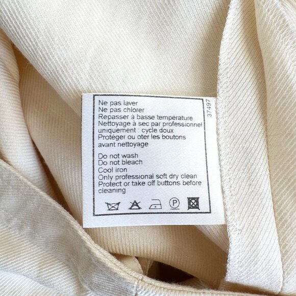 CHANEL Vintage Linen Wool Silk Pleated Trouser Pants - Picture 7 of 16